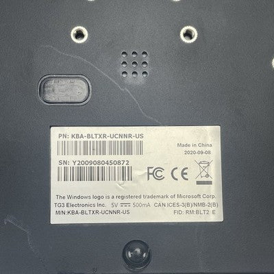 TG3 Electronics TG3-TP-USB-BLTX Rugged Keyboard KBA-BLTXR-UCNNR-US Tested