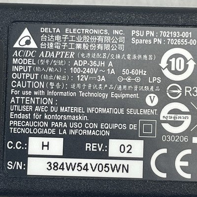 Delta 36W HP CLient Laptop AC Adapter Charger ADP-36JH A 702193-001 Lot of 10
