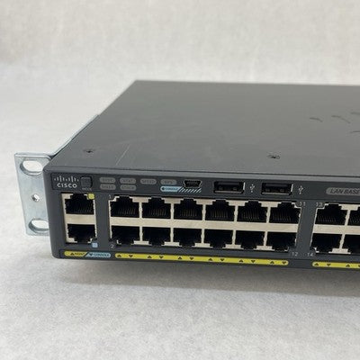 Cisco Catalyst WS-C2960X-48TS-L 48 Port Gigabit Switch V03 - Tested