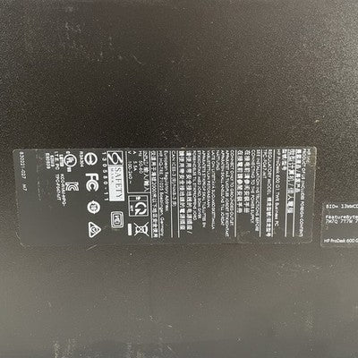 HP ProDesk 600 G1 MT i7-4790 3.60 GHz 8 GB RAM No HDD/OS