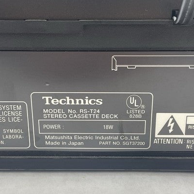Technics RS-T24 Dual  Cassette Deck Player Recorder Dubbing Untested Parts
