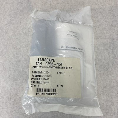 Corning Lanscape CCH-CP06-15T Panel ST CR MM Simplex 6 Fiber OM1 62.5 um
