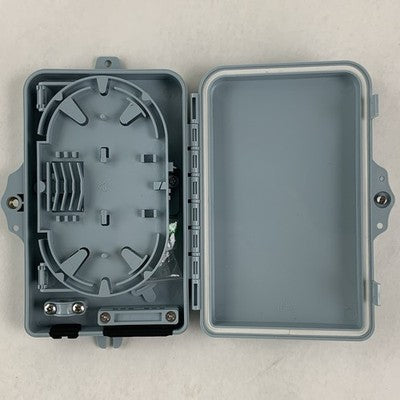 Bud Industries FBR-11606 Fiber-Optic Distribution Box Box Opened 7"x4"