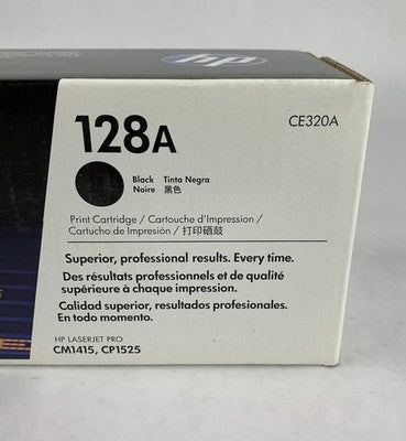 HP LaserJet 128A CE320A Black Print Cartridge Exp: Apr 2019