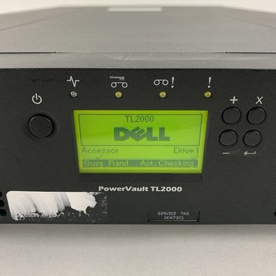 Dell TL2000 PowerVault TL2000 Tape Deck Drive 2U No Drives Bad Command Response