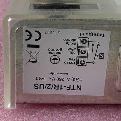Intec Controls Low Temp Limit/Cut-out Thermostat NTF-1R/2/US 1-SPDT 2-SPDT