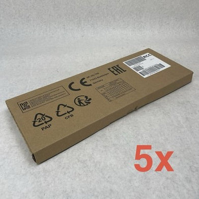 HP KBAR211 USB Slim Wired Keyboard (Black) Lot of 5