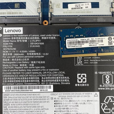 Lenovo ThinkPad E580 15.6" i5-7200U 2.50 GHz 8 GB RAM No SSD No OS No AC