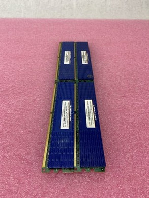 Super Talent T800UB2GC5 DDR2-800 PC6400 Blue Heatspreader 2G/128x8 CL5 Lot of 4