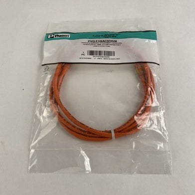 Enhanced Patch Cord CAT 6A PVQ- EU6AC10WH Panview Orange Cable IQ 5FT - Lot of 6