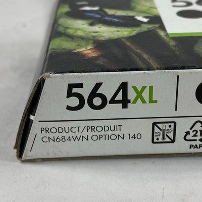 HP 564XL Black Noir Ink Cartridge OEM Factory Sealed (Lot of 4)