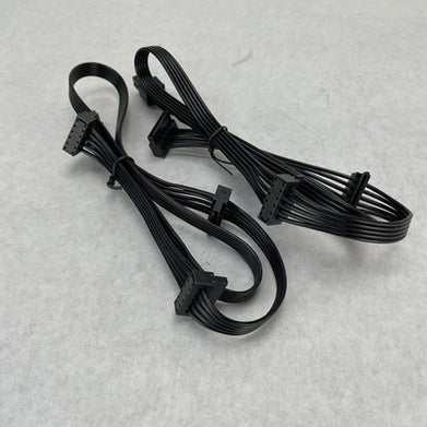 Unbranded 6 Pin to 3 x SATA Driver Power Supply Modular Cable Lot of 2