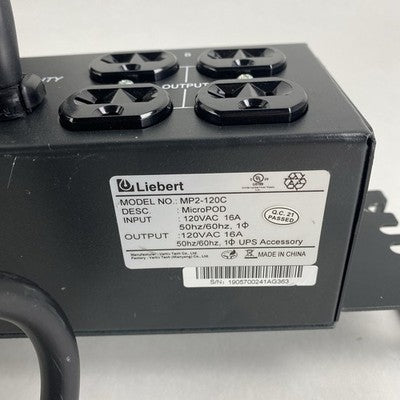 Vertiv MP2-120C Liebert Micro POD AC Power System