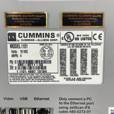 Cummins Allison JetScan iFX i101 Currency Counter Screen Issues Parts Or Repair