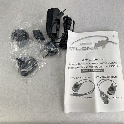 Atlona AT-VGA180ASR VGA Extender with Audio over Cat5 up to 600ft