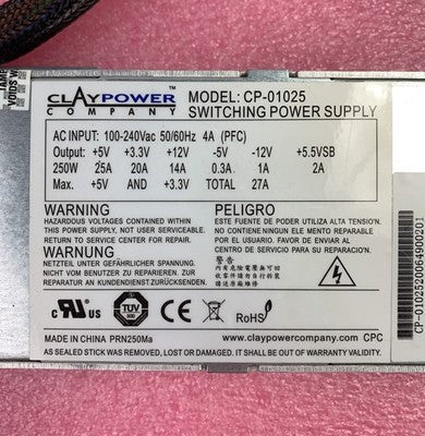 ClayPower CP-01025 250W Power Supply