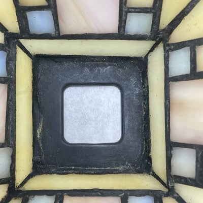 Vintage Tiffany Style Stained Glass Light Shades Pyramid Square