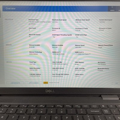 Dell Latitude 3520 15.6" i5-1145G7 2.60 GHz 8 GB RAM No SSD/OS/AC - READ