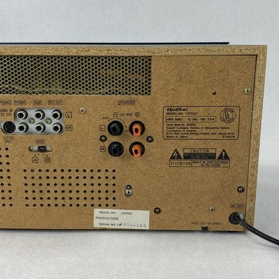 Quazar CR7531 Receiver Tape Deck Tested