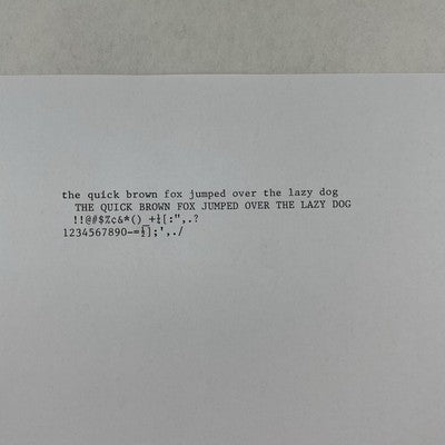 IBM Lexmark Wheel Writer 1500 Electric Typewriter Tested No Ribbons