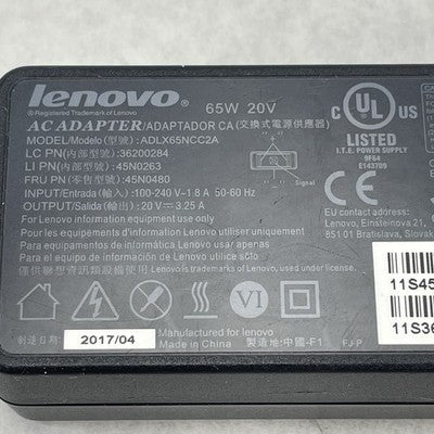 Lenovo Mixed Lot of 10 65w Square AC Adapters ADLX65NLC2A PA-1650-74 Lot of 10