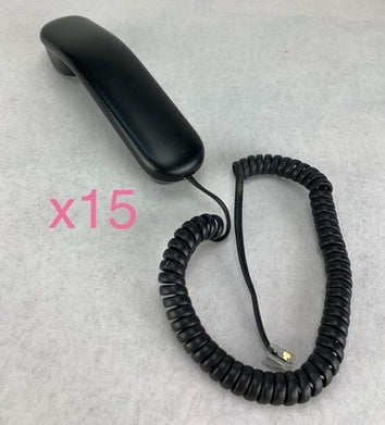 Cisco 6900/8900/9900 Black Handset w/ Cord (Lot of 15)