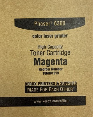 Xerox Phaser 6360 High-Capacity Magenta Toner Cartridge (Lot of 2)