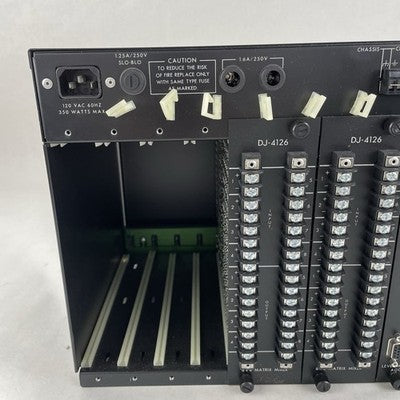 IRP System 41 DJ-4100A Voice-Matic Audio Modular Matrix Mic Mixer w/ 8 Cards