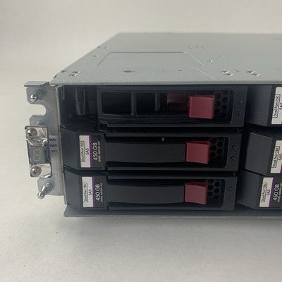 HP StorageWorks MSA2000 Array 2x AJ751A Controller 2x PSU 6x Caddies No HDDs