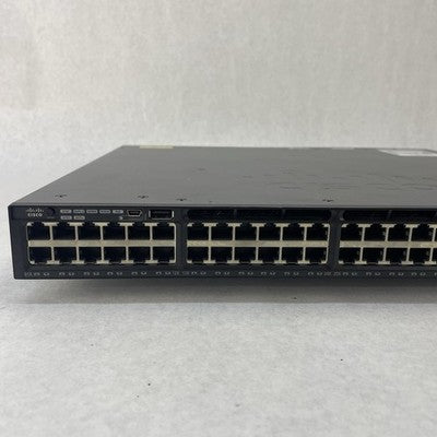 Cisco WS-C3650-48PS-S V04 Tested & Reset 1X PSU No Rack Ears