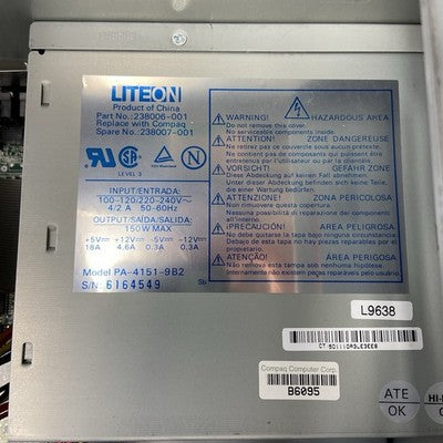 Compaq Presario 4710 MT Intel Pentium 166MHz 24MB RAM No HDD No OS