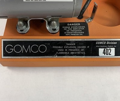 Gomco 402 Aspirator Suction Pump - Untested