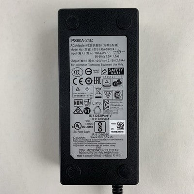 Star Micronics PS60A-24C 3 Pin AC Adapter 120 V AC Input 24 V DC Output