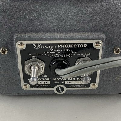 Viewlex V-44S 35mm Slide Vintage Projector Powers On No Lamp