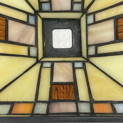 Vintage Tiffany Style Stained Glass Light Shades Pyramid Square