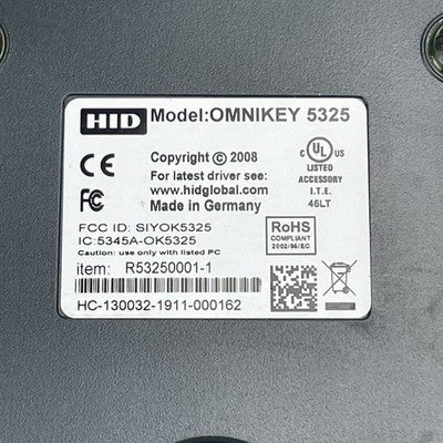 HID Omnikey 5325 CL USB Proximity Card Reader Lot of 9 Power Tested