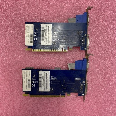 Lot of 2 SFPX84 NVIDIA EX84S256L GeForce 8400GS PCI-E Express 256MB Video Card