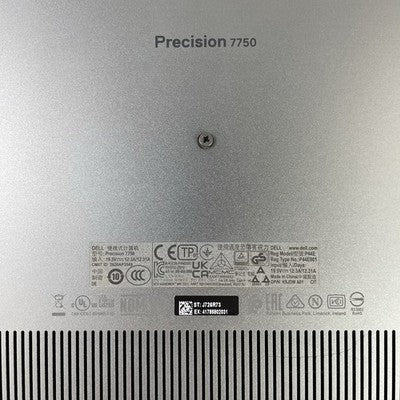Dell Precision 7750 17.3" i7-10850H 2.70 GHz 32 GB RAM RTX3000 No SSD No OS READ