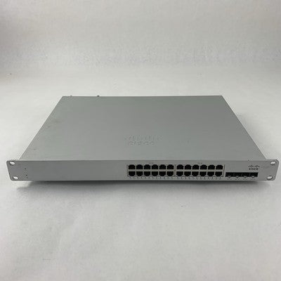 Cisco Meraki MS250-24P 24-Port Gigabit Switch Tested Reset Dented Cover