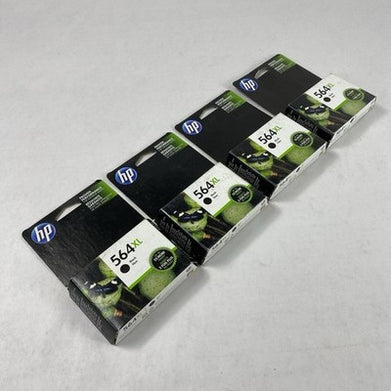 HP 564XL Black Noir Ink Cartridge OEM Factory Sealed (Lot of 4)