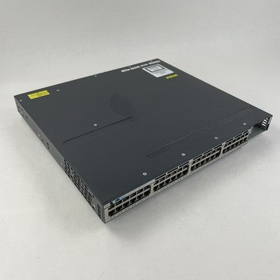 Cisco WS-C3750X-48PF-S 48 Port PoE Tested Reset