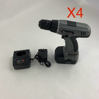 Altocraft 241-9899 18V Cordless Drill - Tested - Lot of 4
