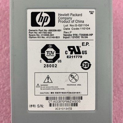 HP T35696-HP 486206-001 Cooling Fan Modules 451785-002 Lot of 10x