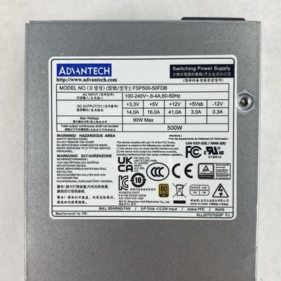 Advantech FSP500-50FDB 3.3V 14A 500W Power Supply Tested