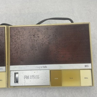 Vintage Realistic Plug n Talk FM Wireless Intercom Model 43-212 Parts Lot of 2