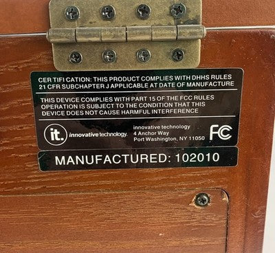 Innovative Technology ITVS-750 5-in-1 Music Center - Parts or Repair