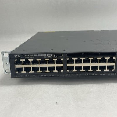 Cisco WS-C3650-48PS-S V02 Tested & Reset 2X PSU
