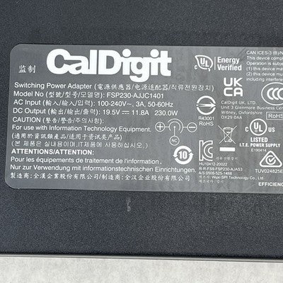 OEM Caldigit FSP230-AJJC1401 Switching Power Adapter