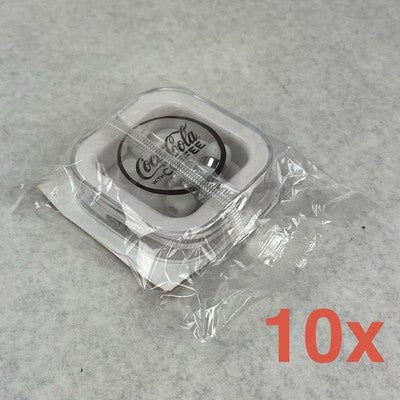 Coca-Cola with Coffee Coke Branded Wired Earbuds Headphones White Lot of 10