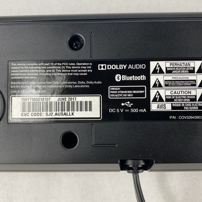 LG SJ2 Sound Bar Dolby Audio Tested No Subwoofer